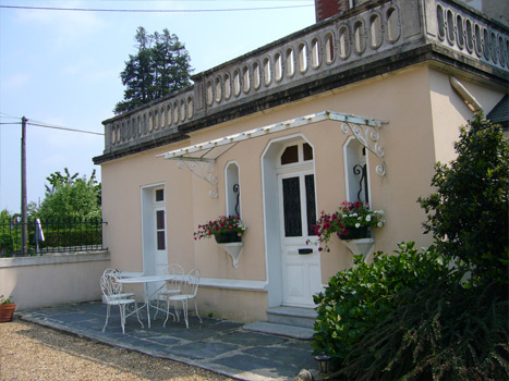 L'entrée du gîte Rouge